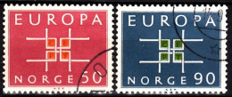 NORWAY 1963 EUROPA. Complete Set, Used - 1963