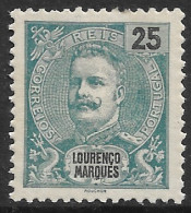 Lourenço Marques – 1898 King Carlos 25 Réis Mint Stamp - Lourenzo Marques