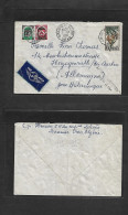 ALGERIA. 1950 (6 Dec) Oran Avion - Germany, Herzogenrath. British Zone. Air Multifkd Env + Special Cachet "affranchissem - Algérie (1962-...)