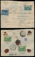 ALBANIA. 1924. Elbasan - Austria. Registered Insured Money Letter Multifkd Env. Stamps On Front AND Reverse, Fkd 5 O (x2 - Albanie