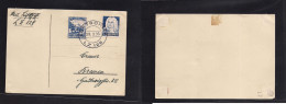 Airmails - World. 1936 (29 March) Zeppelin LZ129. Multifkd Card, Special Cachet To Bremen. Fine Used. - Andere & Zonder Classificatie