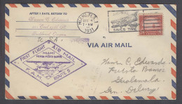 Airmails - World. 1931 (4 Dec). First Flight. Miami - Guatemala. Fkd Env Pmks. - Other & Unclassified