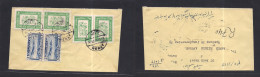 AFGHANISTAN. 1956 (20 Apr) Herat - Germany, Hamburg. Reverse Registered Air Multifkd Env + Mixed Issues. Fine. - Afghanistan