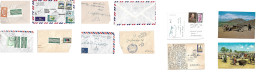 AFGHANISTAN. 1965-72. 6 Better Multifkd Envelopes, Ppc, Internals + Germany. Opportunity. - Afghanistan