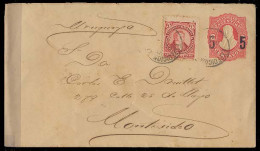 Argentina - Stationery. 1892. Bs As - Uruguay / Uruguayana. 5c Ovptd Stat Env + Adtl. Scarce Combination. - Autres & Non Classés