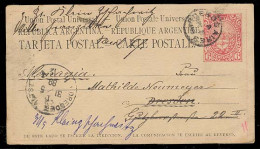 Argentina - Stationery. 1889. Bs As - Germany. 6c Stat Card. Fine. - Autres & Non Classés