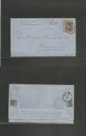 ARGENTINA. 1877 (15 Jan) Buenos Aires - Spain, Barcelona (4 Mar) Printed Matter Rate Pre Berna Convention Time Fkd Unsea - Autres & Non Classés