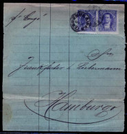 ARGENTINA. 1891 (20 May). BA - Germany. Wrapper Fkd 2c Pair Tied Cds Per Congo Scarce. - Autres & Non Classés