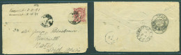 ARGENTINA. 1891 (10 Feb). Bs As - Natal / S Africa (7 May). Fkd Env Via NY London - Durban. V Rare Early Fkd Dest. - Autres & Non Classés