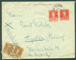 ARGENTINA. 1924 (28 May). Casilda / S Fe - Germany (21 June). 5c Red Stat Env + 3 Adtls / 12c Rate. Fine Town Overseas U - Autres & Non Classés