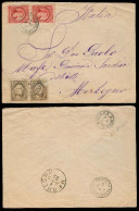 ARGENTINA. 1892. Gualeyguaychu - Itlay. Multifkd Env 5c X2 + 1c X2, Two Pairs / Cds. Scarce Comb. Proper Transits. VF. - Autres & Non Classés