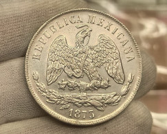 México 1 Peso 1873 Go Guanajuato Km 408.4 Plata - Messico