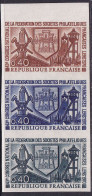 France Essais De Couleur N°1642 Lens 1970 Bande De 3  Essais Bdf Qualité:** - Altri & Non Classificati