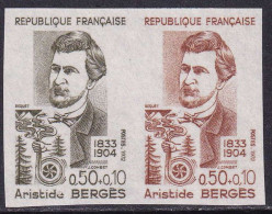 France Essais De Couleur N°1707 Aristide Bergès Paire Qualité:** - Altri & Non Classificati