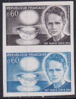 France Essais De Couleur N°1533 60c Marie Curie Paire Qualité:** - Autres & Non Classés