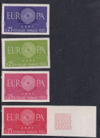 France Essais De Couleur N°1266 Europa 1960 4 Essais Qualité:** - Altri & Non Classificati