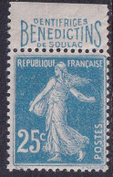 France Variétés  N°140 Avec Bande Publicitaire "Soulac" Bdf* Qualité:** - 1906-38 Sower - Cameo