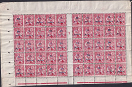 Maroc  N°62  10c+ 5c Mouchon Panneau De 50 Timbres Qualité:** - Autres & Non Classés