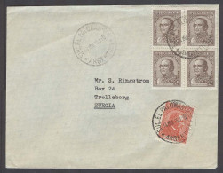 Argentina - XX. 1956 (14 March). El Palomar / BA - Sweden. Multifkd Env Incl Block Of 4. VF. - Autres & Non Classés