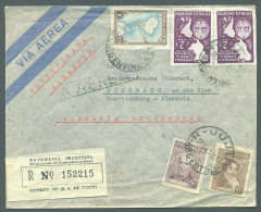 Argentina - XX. 1957 (20 Aug). Jujuy - Germany. Reg Air Multifkd Env. Fine. - Autres & Non Classés