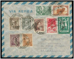 Argentina - XX. 1949 (24 Feb). BA - Suc 60 - Switzerland. Multifkd Env Incl Antartica Strip + Cruzada Escolar. VF. - Autres & Non Classés