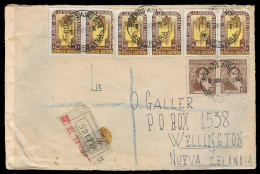 Argentina - XX. 1948. Bs As - New Zealand. Air Multifkd Env. Dest. - Autres & Non Classés