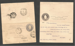 Argentina - Stationery. 1896 (7 July) Buenos Aires - Brazil, Sao Paulo Doble 6c Grey Stationary Card, Way Out Via RJ (14 - Autres & Non Classés