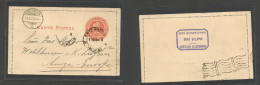 Argentina - Stationery. 1905 (15 May) Estacion Matilde, SF - Switzerland, Luzern (8 June) 4c Red Stat Lettersheet, Depar - Autres & Non Classés