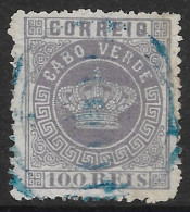 Cabo Verde – 1877 Crown Type 100 Réis Used Stamp - Kaapverdische Eilanden