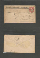 Argentina - Stationery. 1891 (29 Nov) Gualeguay - Buenos Aires (30 Nov) 5c/8c Red Stat Env. Rare PRIVATE Company Name Ri - Autres & Non Classés