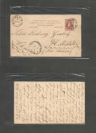 Argentina - Stationery. 1896 (15 Sept) Quilmes - Germany, Hettstedt, Sachsen (11 Oct) 6c Red Lilac Stat Card, Cds. Fine  - Autres & Non Classés