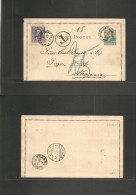 Argentina - Stationery. 1892 (27 Dec) Tuauman - Germany, Siegen (24 Jan 93) 4c Green Stat Letter Sheet + 2c Adtl, Cds +  - Autres & Non Classés