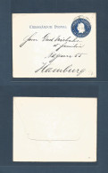 Argentina - Stationery. 1901. Buenos Aires - Germany, Hamburg. 15c Blue Stat Memorandum, Tierra Del Fuego Interior Illus - Autres & Non Classés