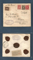 Argentina - Stationery. 1899 (October) Buenos Aires - Austria, Wien (24 Oct) Registered Multifkd Envelope, Mixed Issues. - Autres & Non Classés