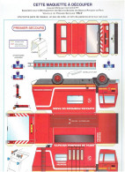 DECOUPI VEHICULE DE PREMIER SECOURS PS 3 SAPEURS POMPIERS DE PARIS MAQUETTE A DECOUPER - Feuerwehr