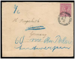 AUSTRALIA. 1906 (30 April). Tasmania. Devonport West - Germany. Fkd 2 1/2d Env / Fwded Belgium. Fine. - Altri & Non Classificati