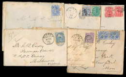 AUSTRALIA. 1891 / 1906. Sydney. Small Fkd Correspondence 6 Covers. - Altri & Non Classificati