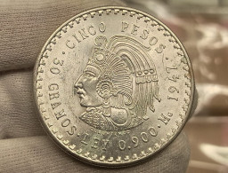 México 5 Pesos 1947 Km 465 Plata - Mexique