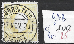 PORTUGAL 47B Oblitéré Côte 100 € - Used Stamps