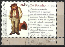 Portugal – 2005 Cartoons 0,30 Used Stamp With Label - Oblitérés