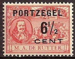 Nederland 1907 Port 36 Ongebruikt/MH Michiel De Ruyter Met Overdruk, Taxe, Tax - Strafportzegels