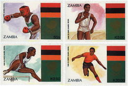 726995 HINGED ZAMBIA 1988 24 JUEGOS OLIMPICOS VERANO SEUL 1988 - Zambie (1965-...)
