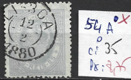 PORTUGAL 54A Oblitéré Côte 35 € - Used Stamps