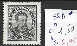 PORTUGAL 56A Oblitéré Côte 1.50 € - Used Stamps