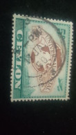 CEYLON- 1949-     5 C    DAMGALI    UPU DÜNYA POSTA BİRLİĞİ 75. YILI - Sri Lanka (Ceylon) (1948-...)