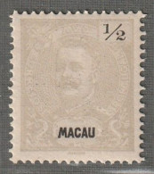 MACAO - N°78a * (1898-1900) Dentelé 12.5 - Unused Stamps