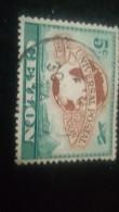 CEYLON- 1949-     5 C    DAMGALI    UPU DÜNYA POSTA BİRLİĞİ 75. YILI - Sri Lanka (Ceylon) (1948-...)