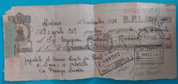 Modena - 1939 - Cambiale £ 300 - Canepari Motocicli Modena - Comm. 0004 - Bills Of Exchange