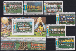 F-EX48966 CENTRAL AFRICA MNH 1982 WORLD CHAMPIONSHIP SOCCER FOOTBALL.  - 1982 – Espagne