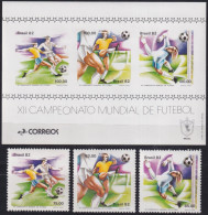 F-EX49099 BRAZIL BRASIL MNH 1982 SPAIN SOCCER FOOTBALL WORLD CHAMPIONSHIP.  - 1982 – Espagne